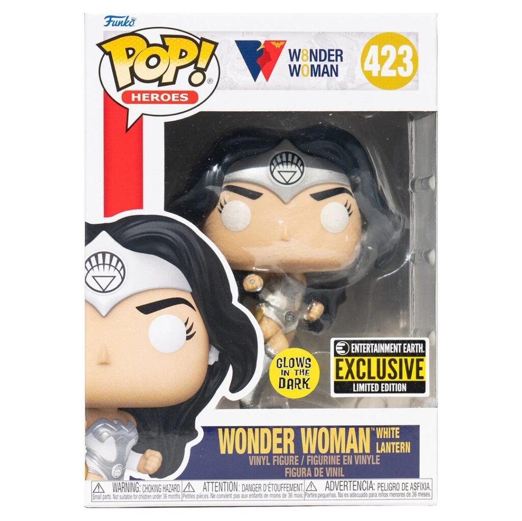 Wonder Woman White Lantern Glow In The Dark Funko Pop Blast Store