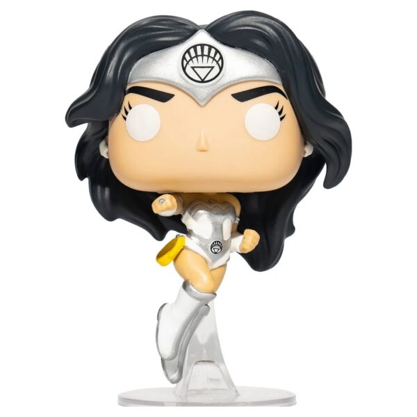 wonder woman th anniversary white lantern glow in the dark pop vinyl figure entertainment earth exclusive