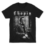 Camiseta Frédéric Chopin Vintage Black - Imagen 3